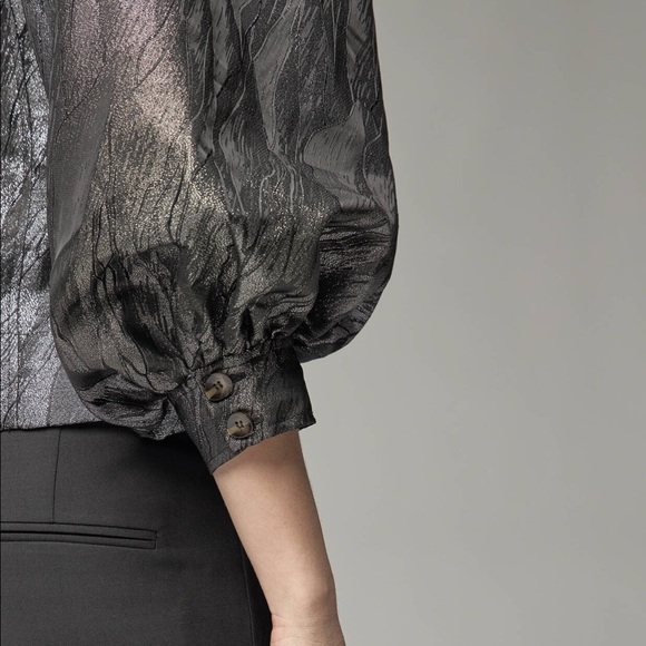 Ganni Jacquard Blouse NWT - Picture 2 of 5